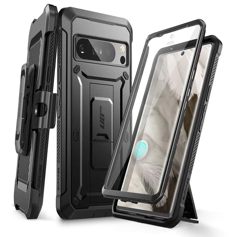 For Google Pixel 8 Pro Case (2023) SUPCASE UB Pro Full-Body Rugged Belt-Clip & Kickstand CaseBuilt-in Screen Protect